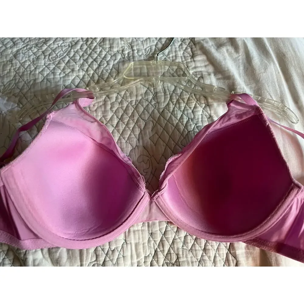 Self Expressions by Maidenform RN 27701 Pink Lace T-Shirt Bra Size 36D